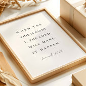 Jesaja 60:22 Wanneer de tijd rijp is Poster