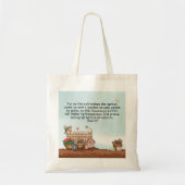 Jesaja 61:11 Bijbelvers Lentetuin Tote Bag (Voorkant)