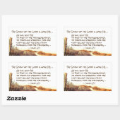 Jesaja 61:1 De Geest van de Heer is op Mij, Rechthoekige Sticker (Vel)