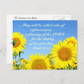 Jesaja 61:3 Bijbelvers Briefkaart (Voorkant / Achterkant)