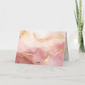 Jesaja 61 3 Schoonheid uit as Bijbelvers Roze Kaart (Achterkant)