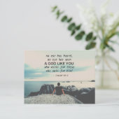 Jesaja 64:4 "Geen oor heeft gehoord, Bijbelvers Briefkaart (Staand voorkant)