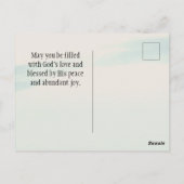 Jesaja 64:4 "Geen oor heeft gehoord, Bijbelvers Briefkaart (Achterkant)