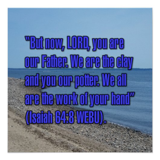 Jesaja 64:8 WEBU Perfect Poster (Voorkant)