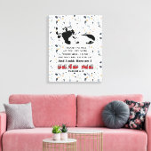 Jesaja 6: 8. Hier ben ik! Stuur me Canvas Afdruk (Insitu (Woonkamer))