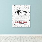 Jesaja 6: 8. Hier ben ik! Stuur me Canvas Afdruk (Insitu (Houten vloer))