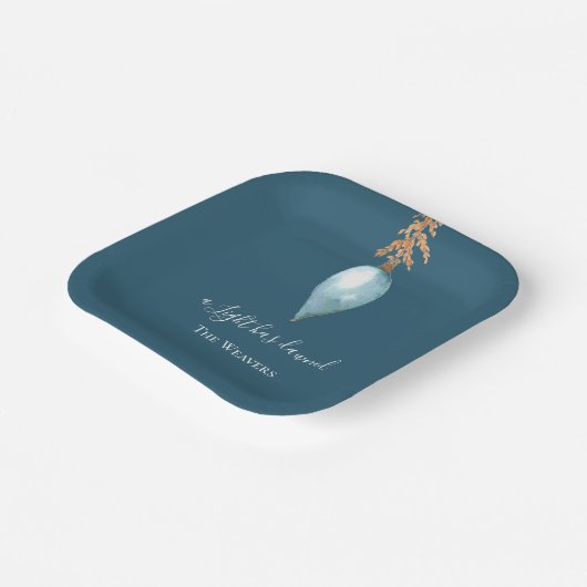 Jesaja 9:2 Aangepaste Waterverf Christelijke Kerst Papieren Bordje (Gebogen)