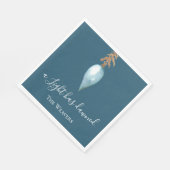 Jesaja 9:2 Blauwe Waterverf Christelijke kerst Servet (Hoek)