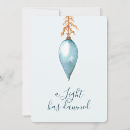 Jesaja 9:2 Elegante Waterverf kerstmis Feestdagenkaart