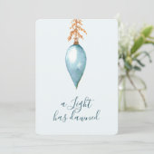 Jesaja 9:2 Elegante Waterverf kerstmis Feestdagenkaart (Staand voorkant)