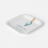 Jesaja 9:2 Elegante Waterverf kerstmis Papieren Bordje (Gebogen)