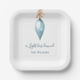 Jesaja 9:2 Elegante Waterverf kerstmis Papieren Bordje