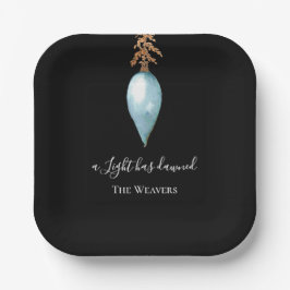 Jesaja 9:2 Elegante Waterverf kerstmis Papieren Bordje