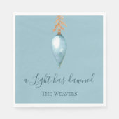 Jesaja 9:2 Oorspronkelijke Waterverf Christelijke Servet (Voorkant)