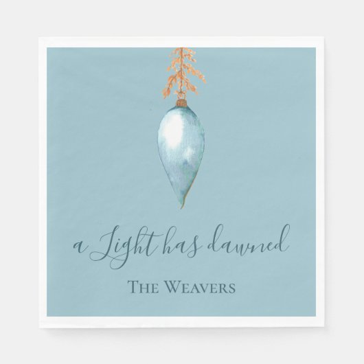 Jesaja 9:2 Oorspronkelijke Waterverf Christelijke  Servet (Voorkant)