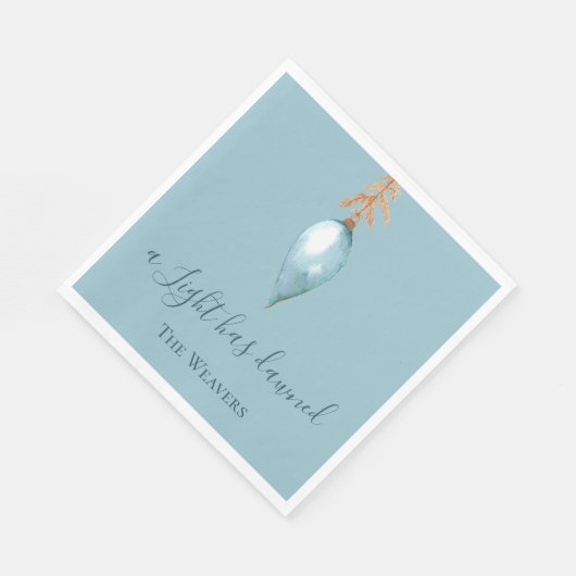 Jesaja 9:2 Oorspronkelijke Waterverf Christelijke Servet (Hoek)