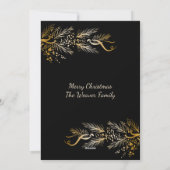 Jesaja 9:6 Christelijk gepersonaliseerd kerstfeest Feestdagenkaart (Achterkant)