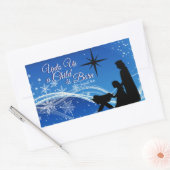 Jesaja 9:6 "een kind is geboren" Kerstmis Geboorte Rechthoekige Sticker (Envelop)