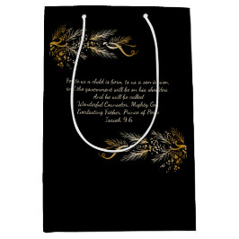 Jesaja 9:6 Een kind wordt voor ons geboren met een Medium Cadeauzakje