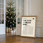 Jesaja 9:6 Kerst Bijbel Verzen Art Poster