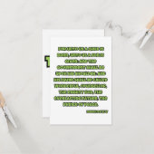 Jesaja 9:6 KJV Bijbel Schrift Groet Kaart (Voorkant / Achterkant in situ)