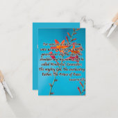 Jesaja 9:6 KJV Bijbel Schrift Pic Groet Kaart (Voorkant / Achterkant in situ)