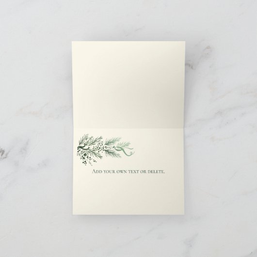 Jesaja 9:6 Prins van de Vrede Pine Custom Kerstmis Feestdagen Kaart (Binnen)