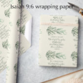 Jesaja 9:6 Schriftgedeelte Aangepaste moderne denn Cadeaupapier