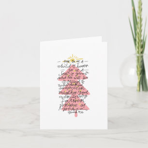 Jesaja 9:6 Typografie Kerstmis Bijbelvers Kaart