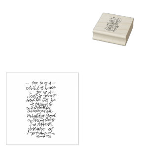 Jesaja 9:6 Typografie Kerstmis Bijbelvers Rubberstempel