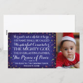 Jesaja 9:6 Want ons is een kind geboren Feestdagenkaart (Voorkant / Achterkant)