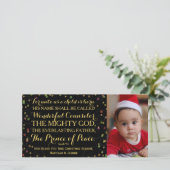 Jesaja 9:6 Want ons is een kind geboren Feestdagenkaart (Staand voorkant)