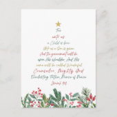 Jesaja 9:6 Want voor ons wordt een kind met Kerstm Briefkaart (Voorkant)