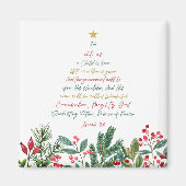 Jesaja 9:6 Want voor ons wordt een kind met Kerstm Magneet (Voorkant)