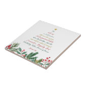 Jesaja 9:6 Want voor ons wordt een kind met Kerstm Tegeltje (Zijkant)