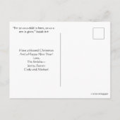 Jesaja Bijbelvers in de Schotse Keltische knoop Feestdagenkaart (Achterkant)