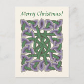 Jesaja Bijbelvers in de Schotse Keltische knoop Feestdagenkaart (Voorkant)