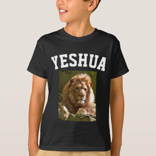 JESHUA LION OF JUDAH JESUS T-shirts (Voorkant)