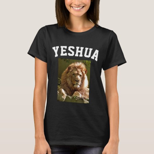 JESHUA LION OF JUDAH JESUS T-shirts (Voorkant)