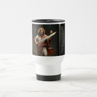 Jesjes Christus Keert Terug met een Zwaard Reis Mo Reisbeker
