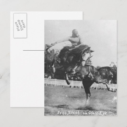 Jess Stahl on Glass Eye. Briefkaart (Voorkant / Achterkant)