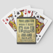 Jesse & Frank James wilde dood of levende kaarten (Achterkant)