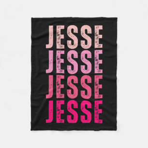 Jesse Gepersonaliseerde Naam Ik hou van Jesse Fleece Deken