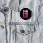 Jesse Gepersonaliseerde Naam Ik hou van Jesse Ronde Button 5,7 Cm (In situ)