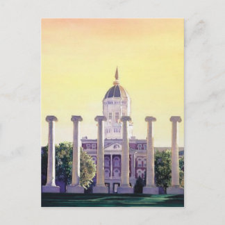 "Jesse Hall" University of Missouri Waterverf Briefkaart
