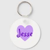 Jesse in Paars Sleutelhanger (Voorkant)