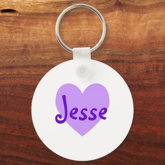 Jesse in Paars Sleutelhanger (Voorkant)