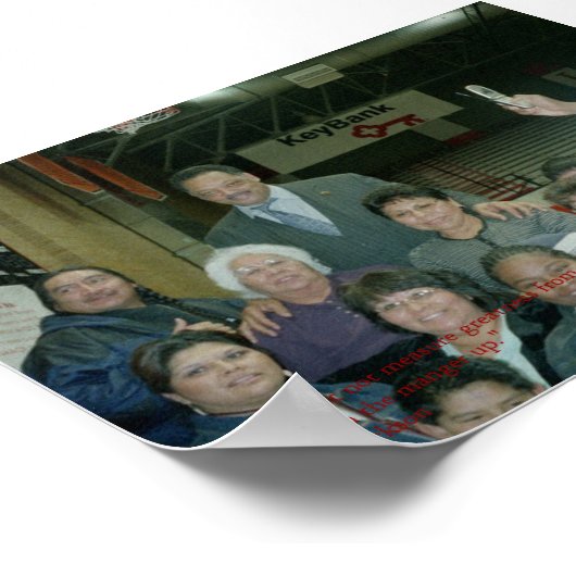 Jesse Jackson met Indianen Poster (Hoek)