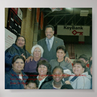 Jesse Jackson met Indianen Poster