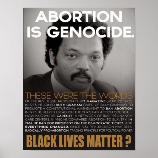 Jesse Jackson Poster (Voorkant)